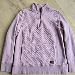 LL Bean Pink Quilted Women's Sweater Medium